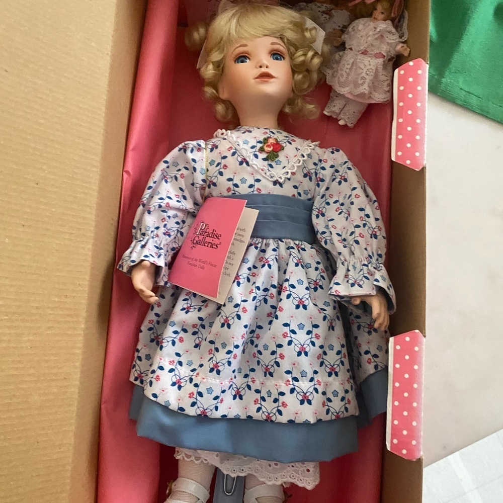 Classic Blue and White Doll by Paradise Galleries